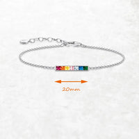 Pulsera de piedras coloridas
