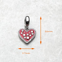 לב עם כוכבים Charm