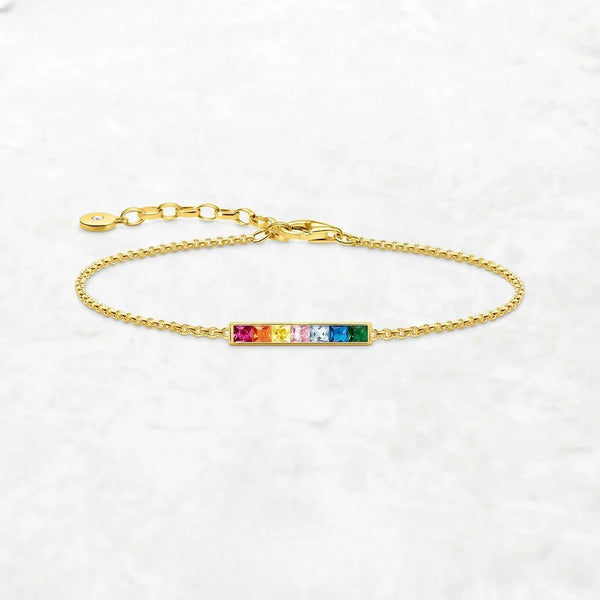 Pulsera de piedra colorida