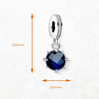 진한 블루 스톤 Charm