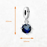 진한 블루 스톤 Charm