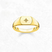 Signet Ring Vintage Star
