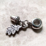 Acorn & Leaf Charm