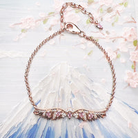 Pulsera de oro rosa de Phoenix Wings