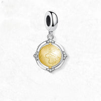 빈티지 글로브 회전 Charm