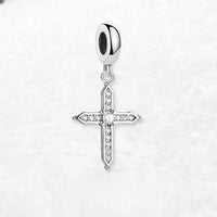 흰 지르콘 크로스 Charm