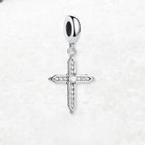 흰 지르콘 크로스 Charm