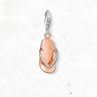 로즈 골드 플립 플롭 Charm