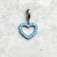 Encanto de corazón de piedra azul