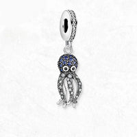 Blue Octopus Charm