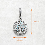 Blue Tree Charm