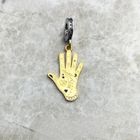וינטג 'יד מוזהב Charm