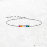 Pulsera de piedras coloridas