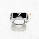 Black Pyramid Signet Ring