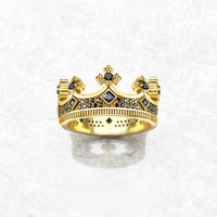 Royal Power Crown Golden Ring