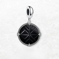 אבן עגולה שחורה Charm