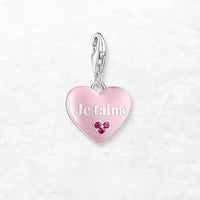 핑크 하트 je t'aime Charm