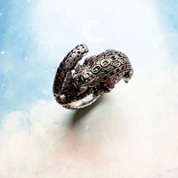 Crocodile Blackened Ring