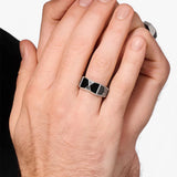 Black Pyramid Signet Ring