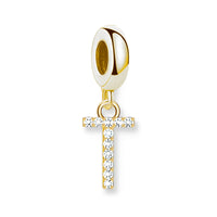אלפבית מצופה זהב Charm