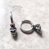 Pave Skull Hoopイヤリング