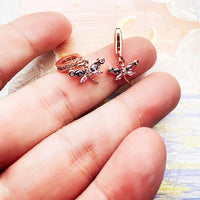 로즈 골드 잠자리 Charm