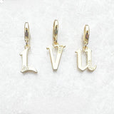 빈티지 알파벳 문자 Charm
