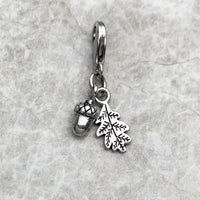 Acorn & Leaf Charm