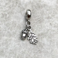 Acorn & Leaf Charm