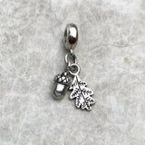Acorn & Leaf Charm