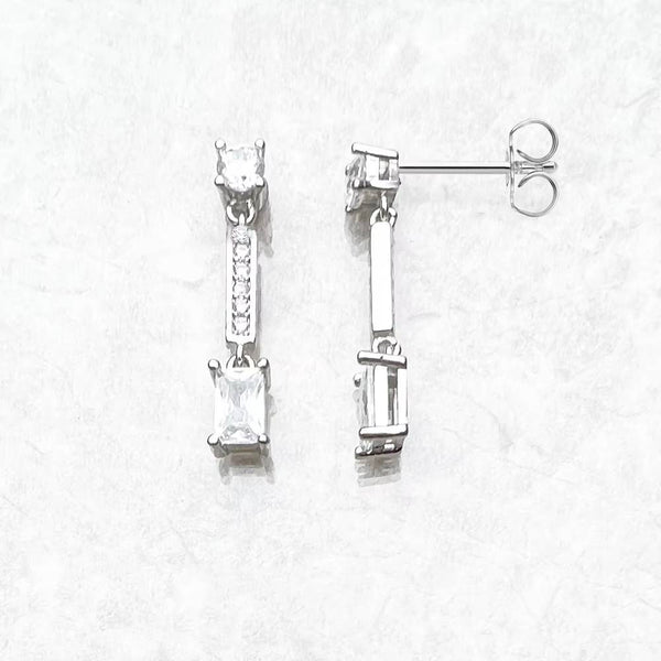 Angular Stones Ear Studs