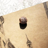 Rose Gold Pave Bead