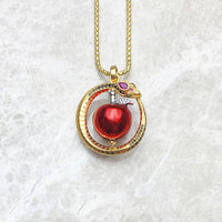 Snake with Apple Necklace